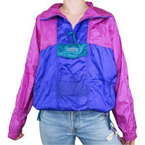 Vintage 90s Columbia Colorblock Pullover Windbreaker